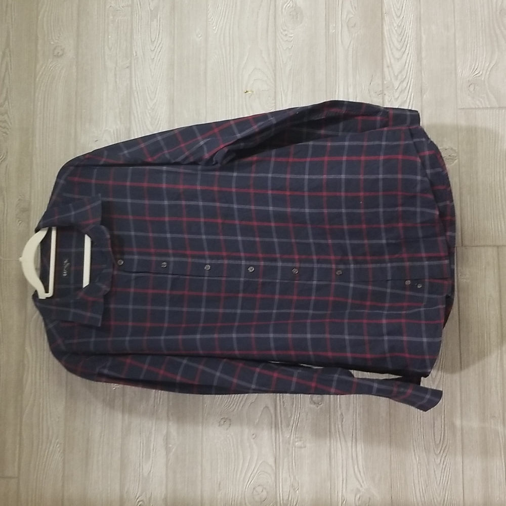 George Men's Plaid Button Down Dhirt
